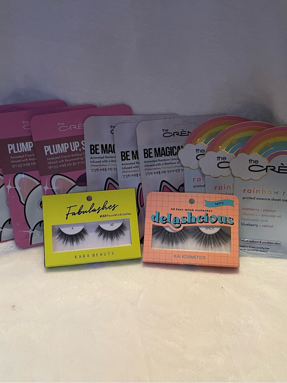 Fabulashes & Delashcious False Lashes with Colorful Sheet Masks